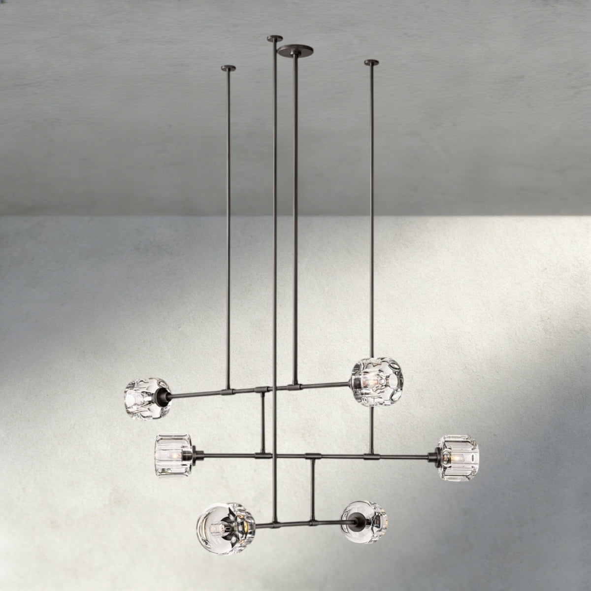Damuet Mobile Round Chandelier 48", 62" - cyranlighting