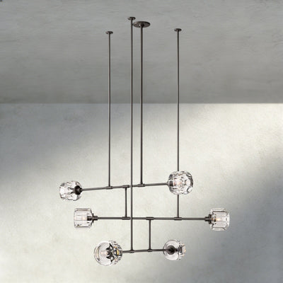Damuet Mobile Round Chandelier 48", 62" - cyranlighting
