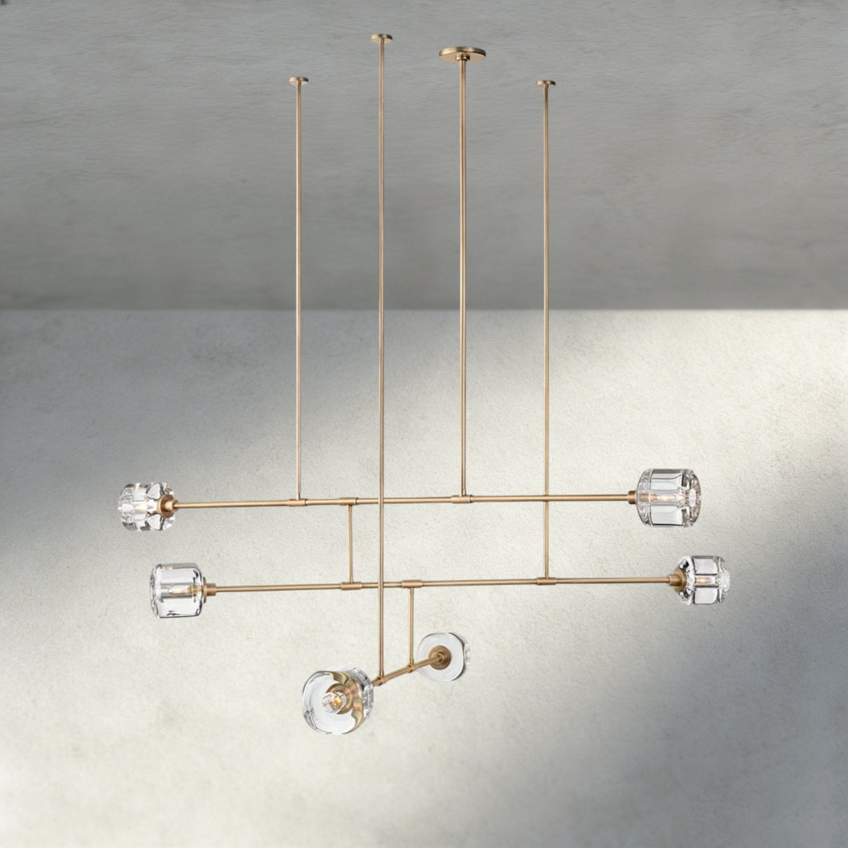 Damuet Mobile Round Chandelier 48", 62" - cyranlighting