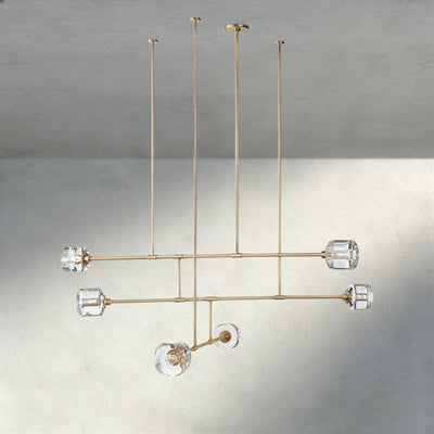 Damuet Mobile Round Chandelier 48", 62" - cyranlighting