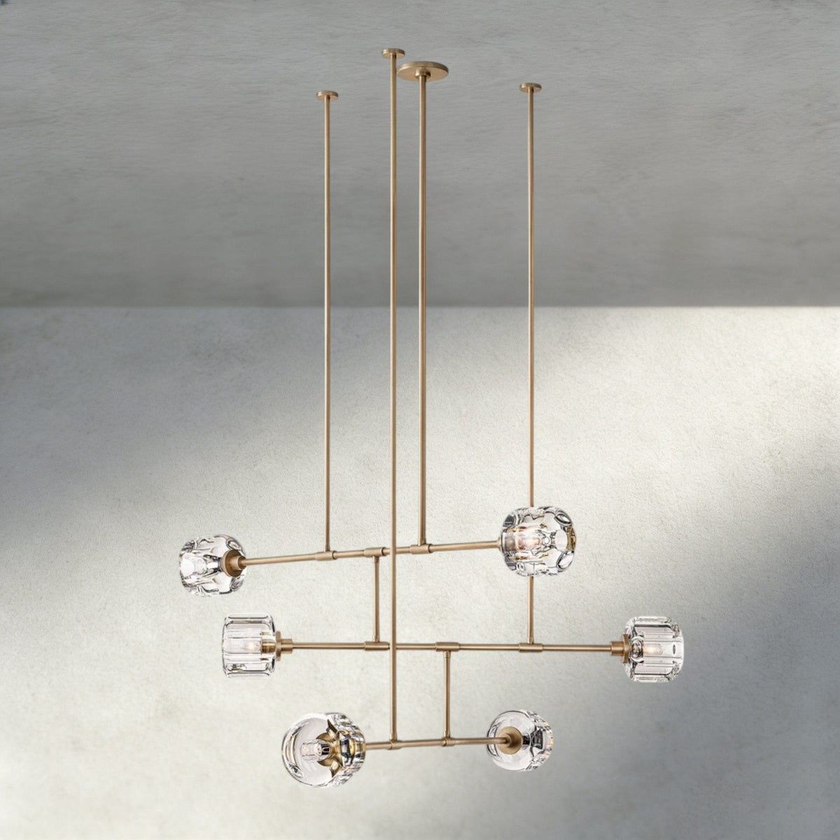 Damuet Mobile Round Chandelier 48", 62" - cyranlighting