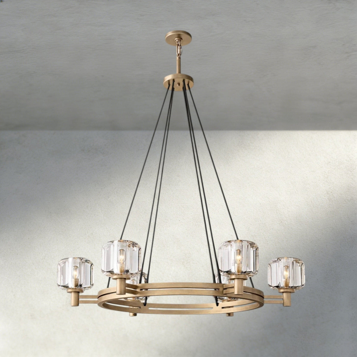 Damuet Round Chandelier 36", 48", 60" - cyranlighting