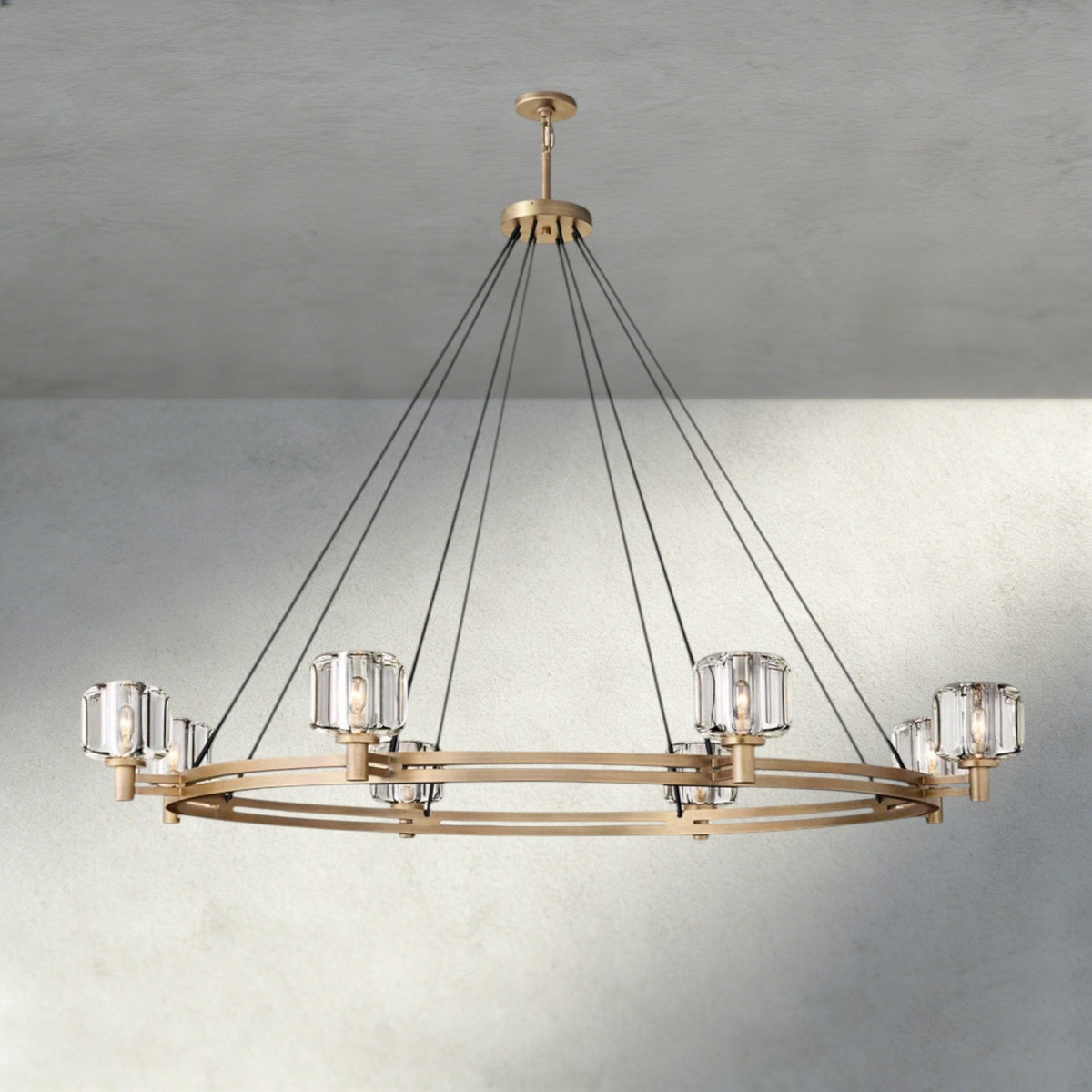 Damuet Round Chandelier 36", 48", 60" - cyranlighting