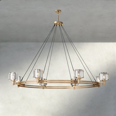 Damuet Round Chandelier 36", 48", 60" - cyranlighting