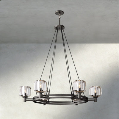 Damuet Round Chandelier 36", 48", 60" - cyranlighting