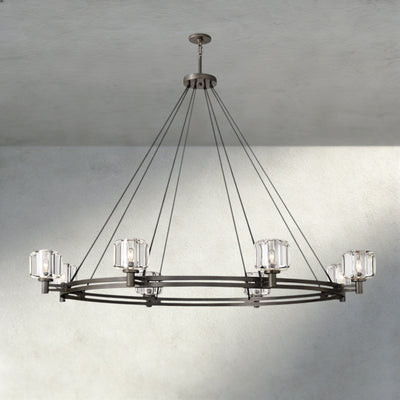 Damuet Round Chandelier 36", 48", 60" - cyranlighting