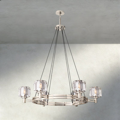 Damuet Round Chandelier 36", 48", 60" - cyranlighting