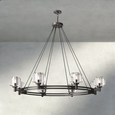 Damuet Round Chandelier 36", 48", 60" - cyranlighting