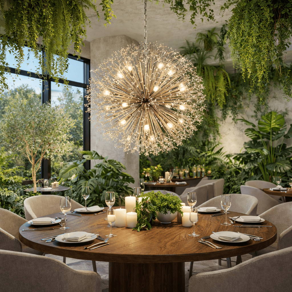 Dandelion Round Chandelier - cyranlamps