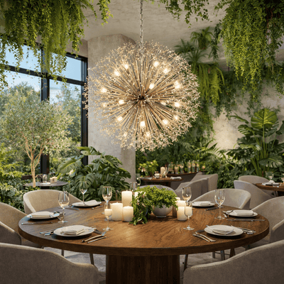 Dandelion Round Chandelier - cyranlamps