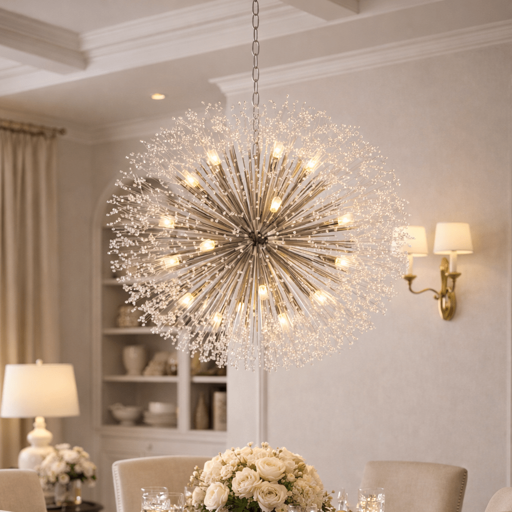 Dandelion Round Chandelier - cyranlamps