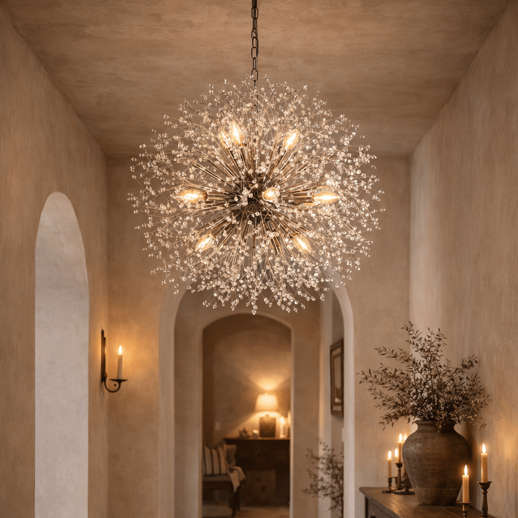 Dandelion Round Chandelier - cyranlamps