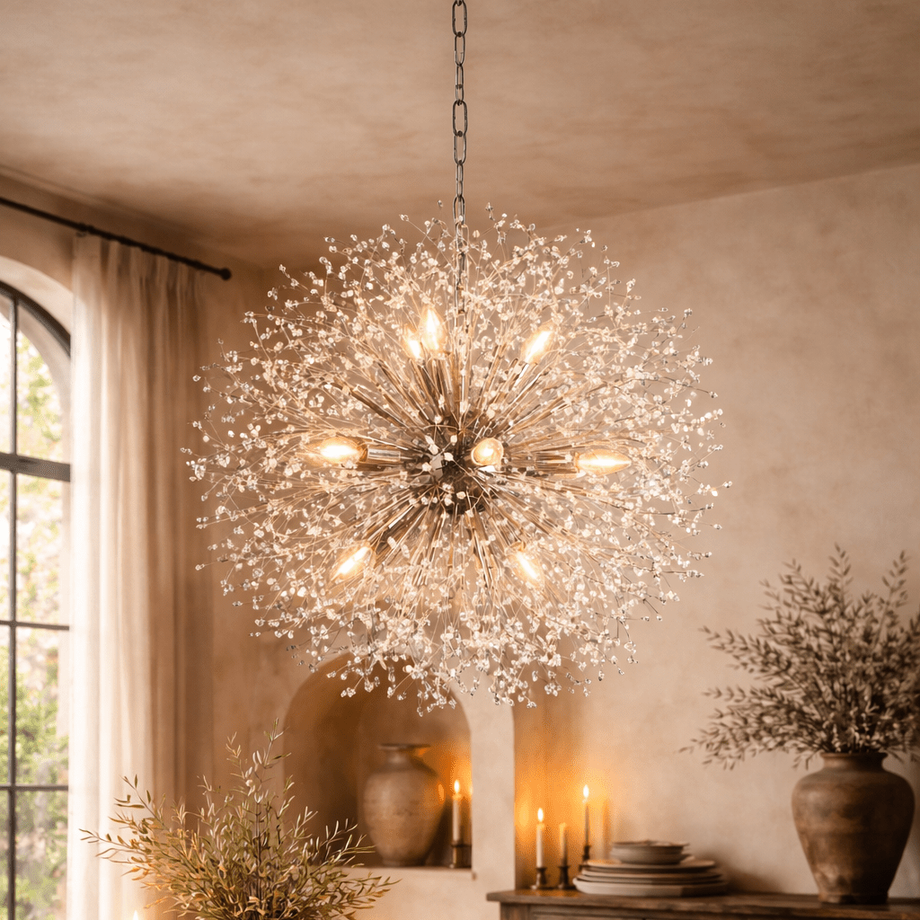 Dandelion Round Chandelier - cyranlamps