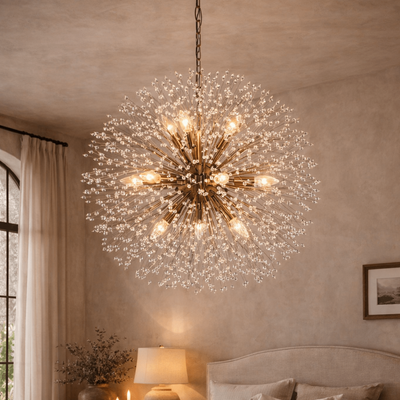 Dandelion Round Chandelier - cyranlamps