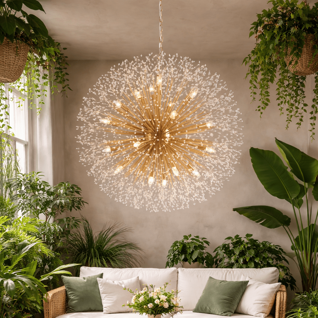 Dandelion Round Chandelier - cyranlamps