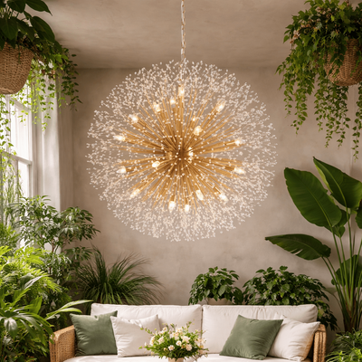 Dandelion Round Chandelier - cyranlamps