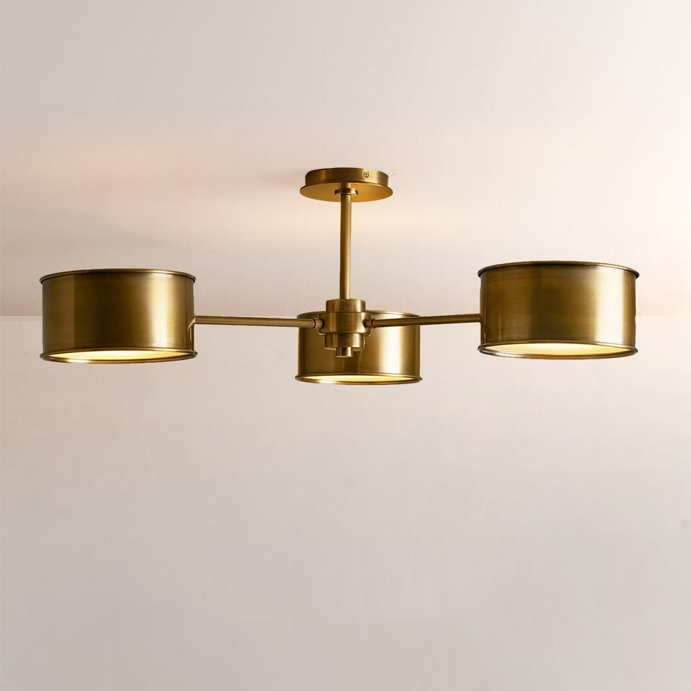 Daphna 3 - Light Metal Semi - Flush Mount - Cyran Lamps