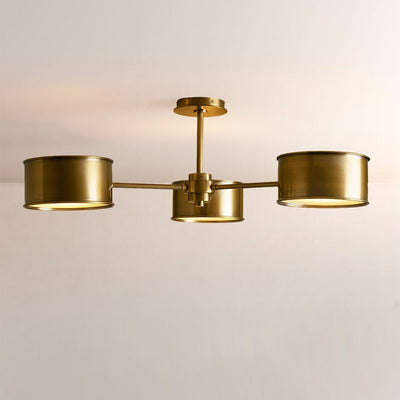 Daphna 3 - Light Metal Semi - Flush Mount - Cyran Lamps