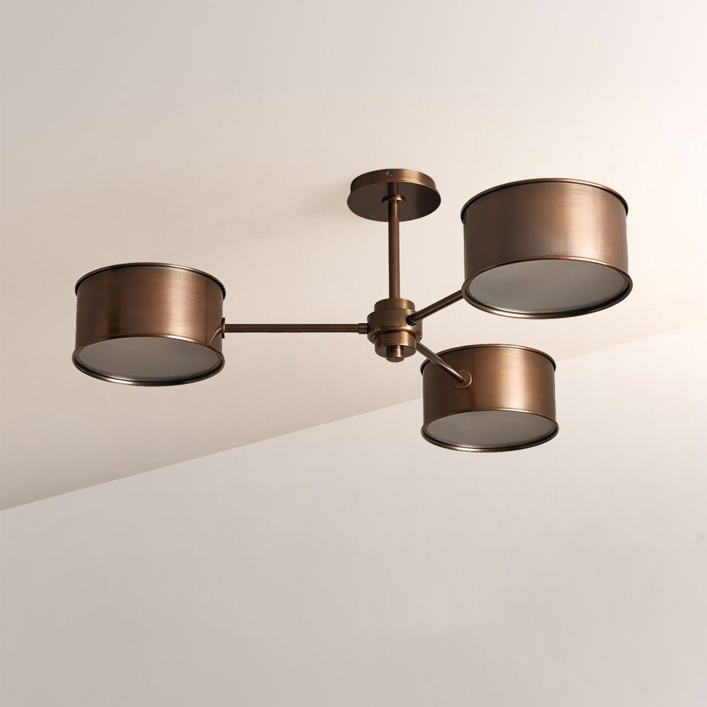 Daphna 3 - Light Metal Semi - Flush Mount - Cyran Lamps