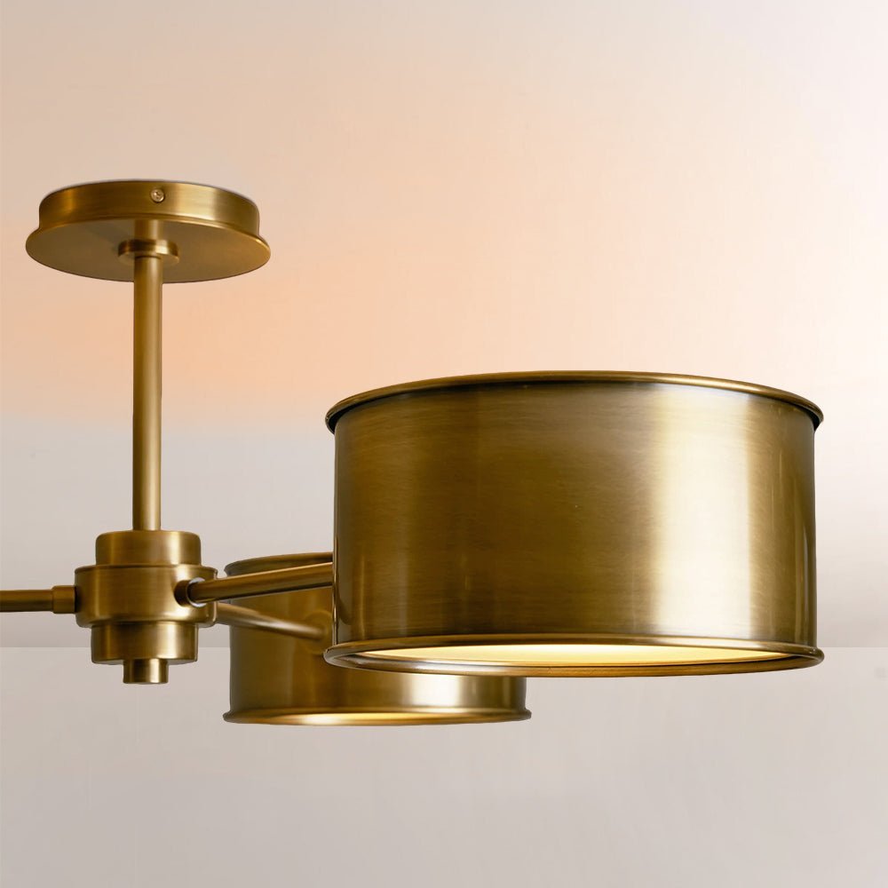 Daphna 3 - Light Metal Semi - Flush Mount - Cyran Lamps