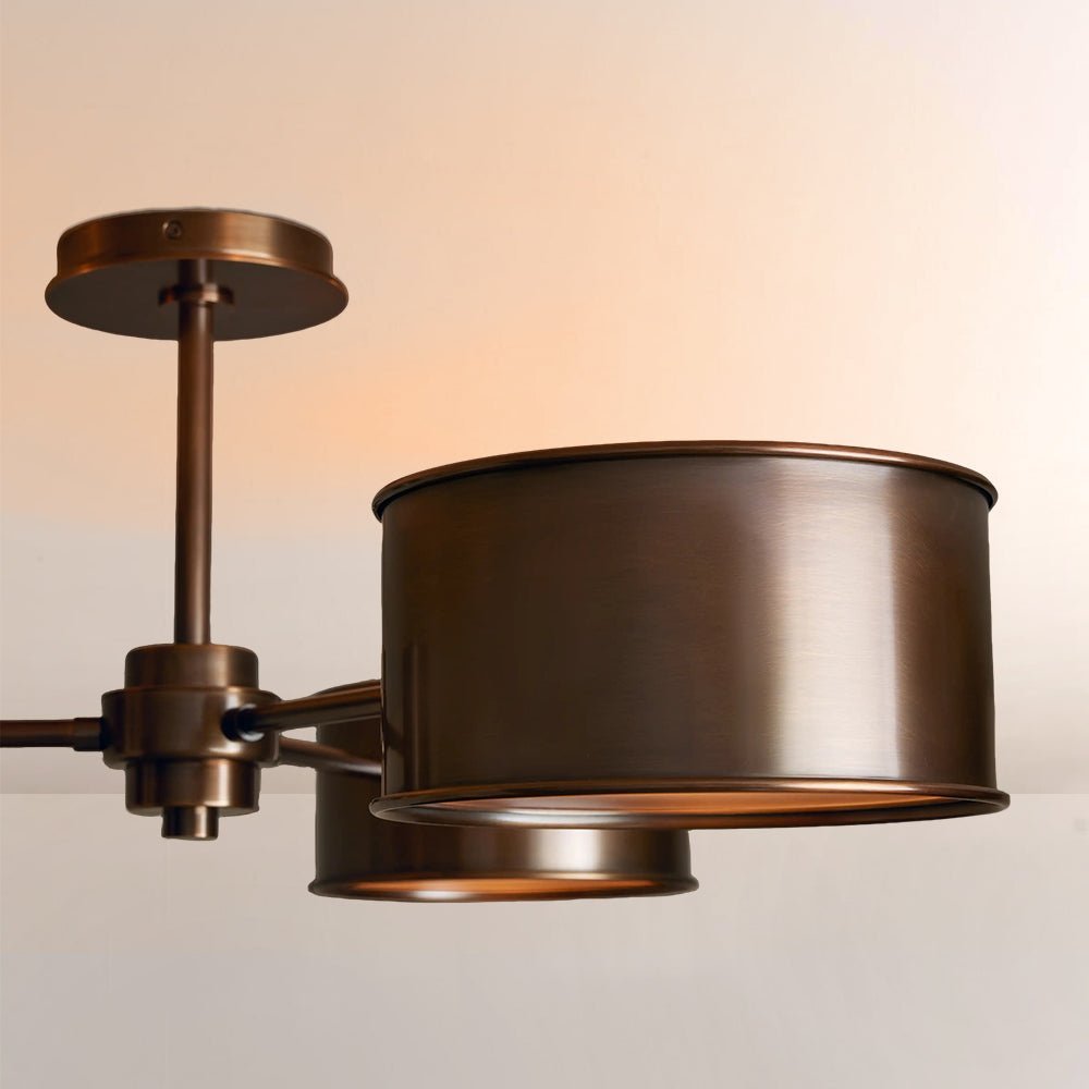 Daphna 3 - Light Metal Semi - Flush Mount - Cyran Lamps