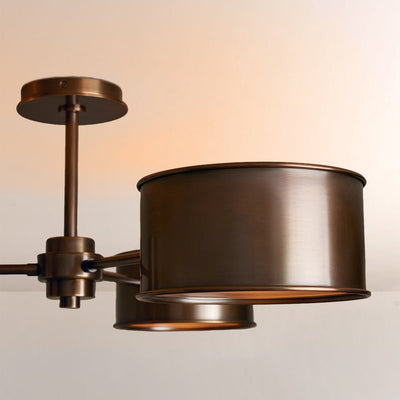 Daphna 3 - Light Metal Semi - Flush Mount - Cyran Lamps