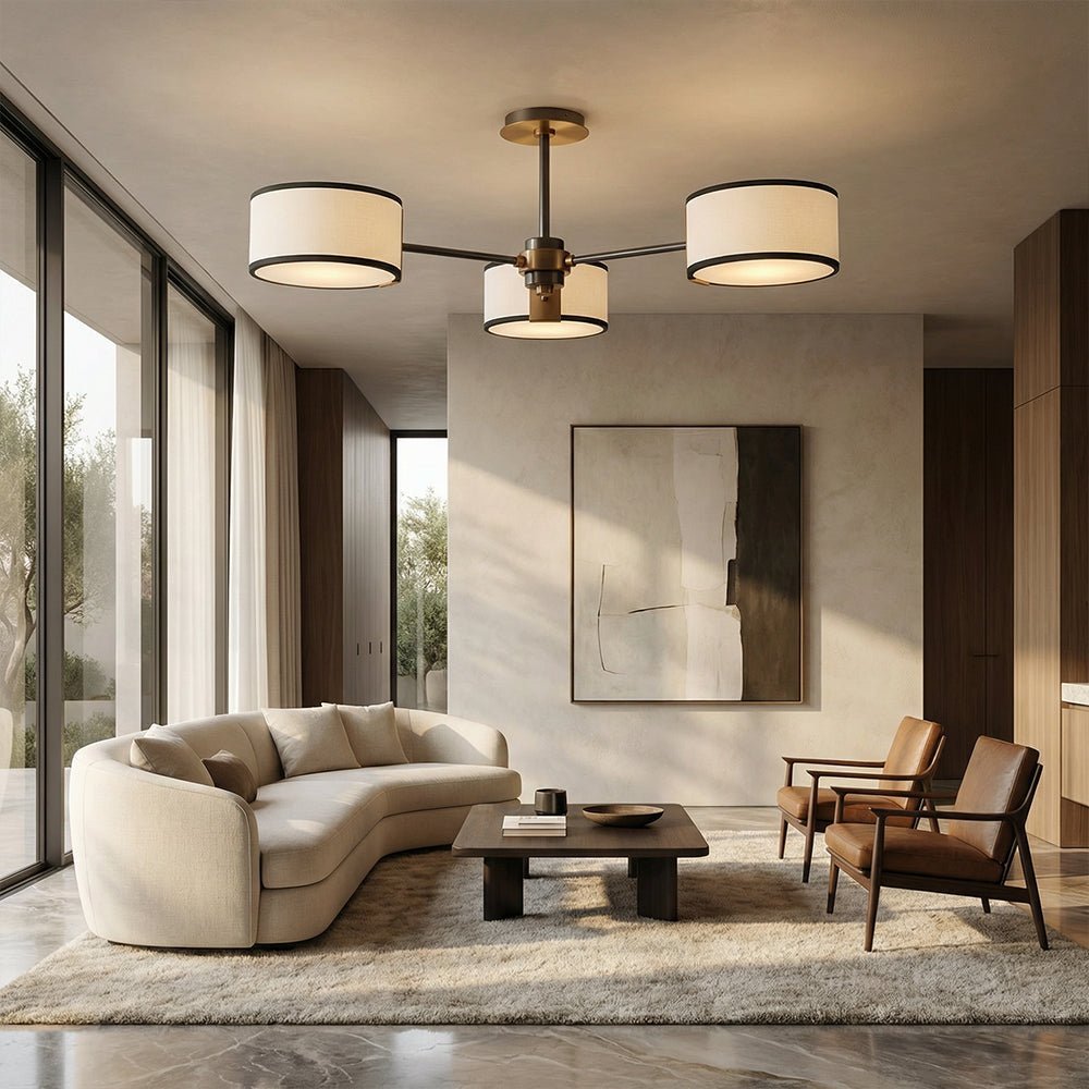 Daphna 3 - Light Semi - Flush Mount - Cyran Lamps