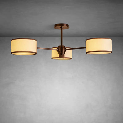 Daphne Fabric Flush Mount - cyranlamps