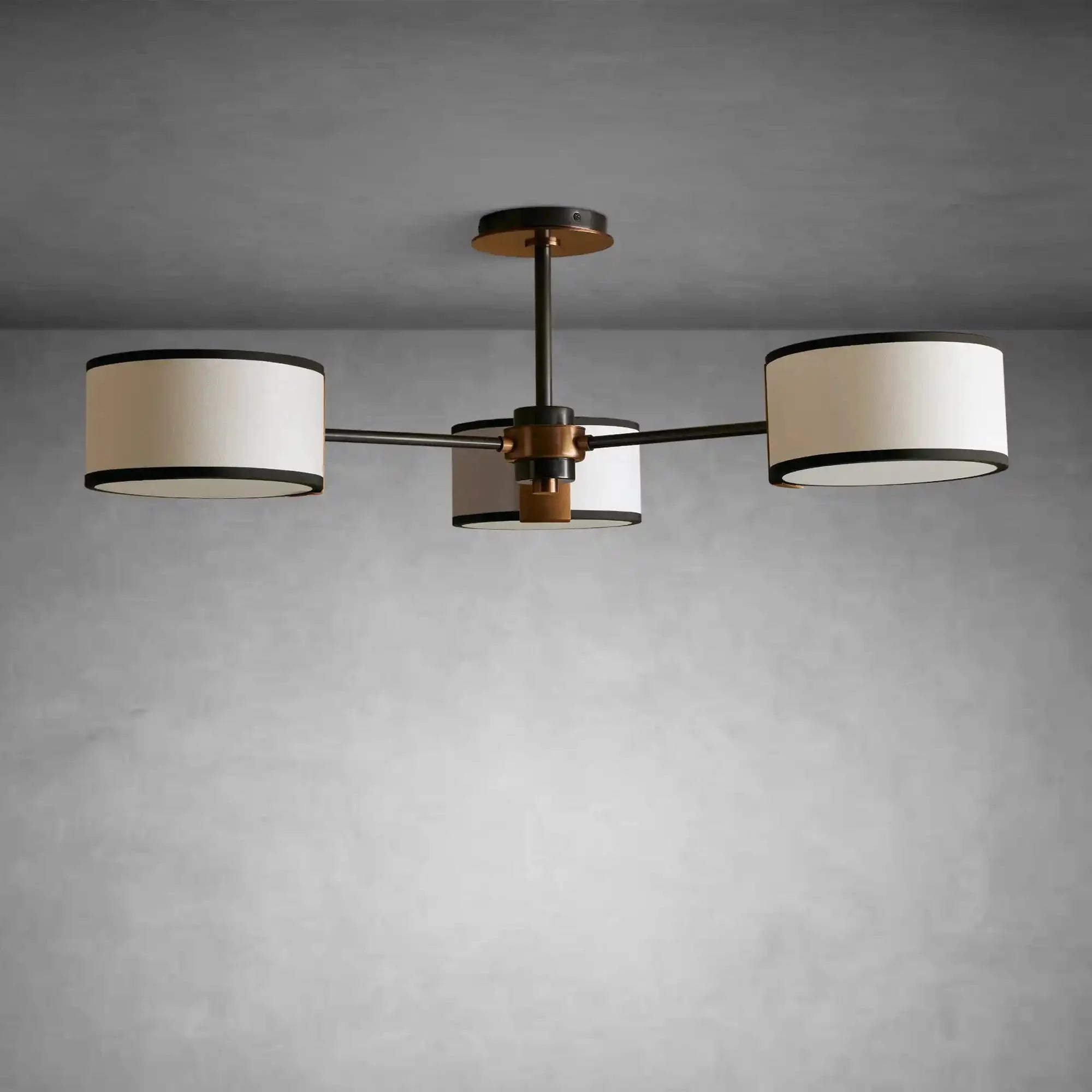 Daphne Fabric Flush Mount - cyranlamps