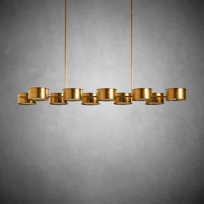 Daphne Metal Linear Chandelier - cyranlamps