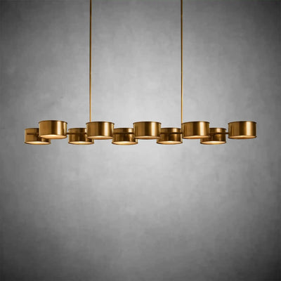 Daphne Metal Linear Chandelier - cyranlamps
