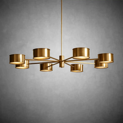 Daphne Metal Round Chandelier - cyranlamps