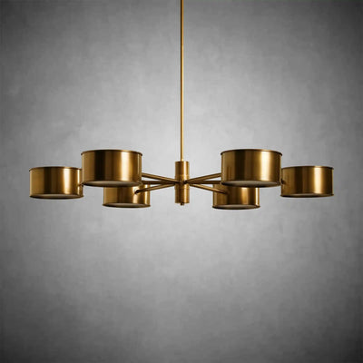 Daphne Metal Round Chandelier - cyranlamps