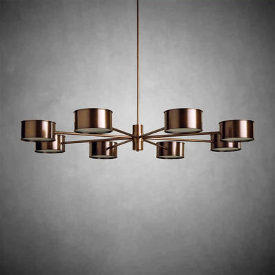 Daphne Metal Round Chandelier - cyranlamps