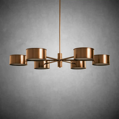 Daphne Metal Round Chandelier - cyranlamps