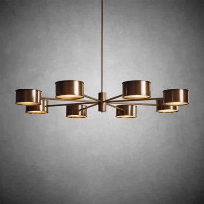 Daphne Metal Round Chandelier - cyranlamps