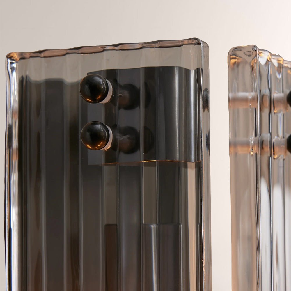 Delsia Fluted Glass Wall Sconce - cyranlamps