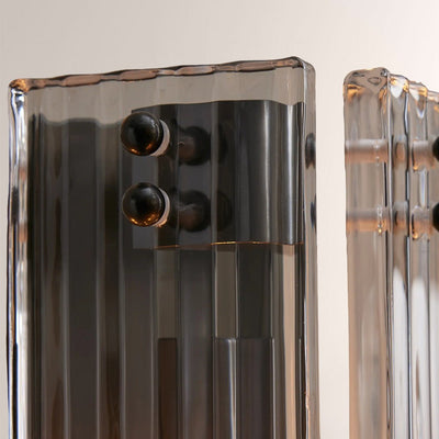 Delsia Fluted Glass Wall Sconce - cyranlamps