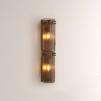 Delsia Fluted Glass Wall Sconce - cyranlamps