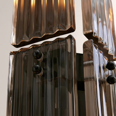 Delsia Fluted Glass Wall Sconce - cyranlamps