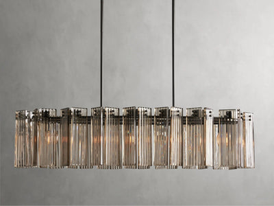 Delsie Oval Chandelier 51''63''72'' - cyranlamps
