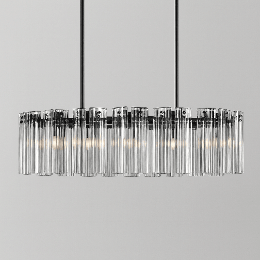 Delsie Oval Chandelier 51''63''72'' - cyranlamps