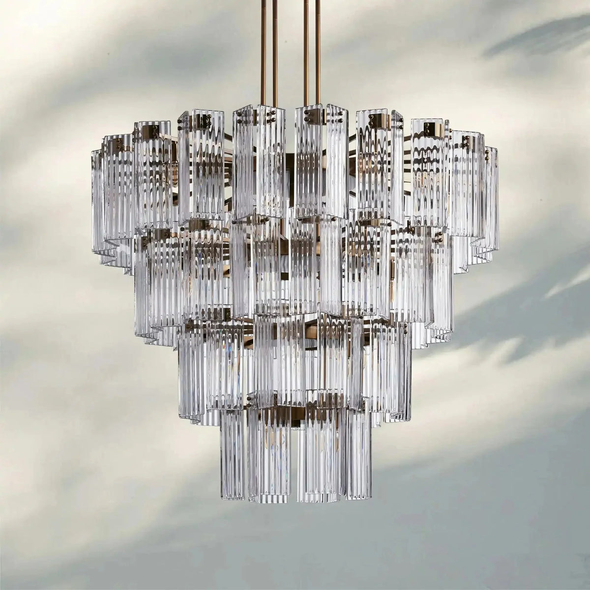 Delsie Round Chandelier 38''48''60'' - cyranlamps
