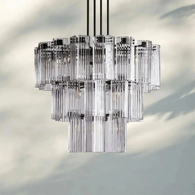 Delsie Round Chandelier 38''48''60'' - cyranlamps