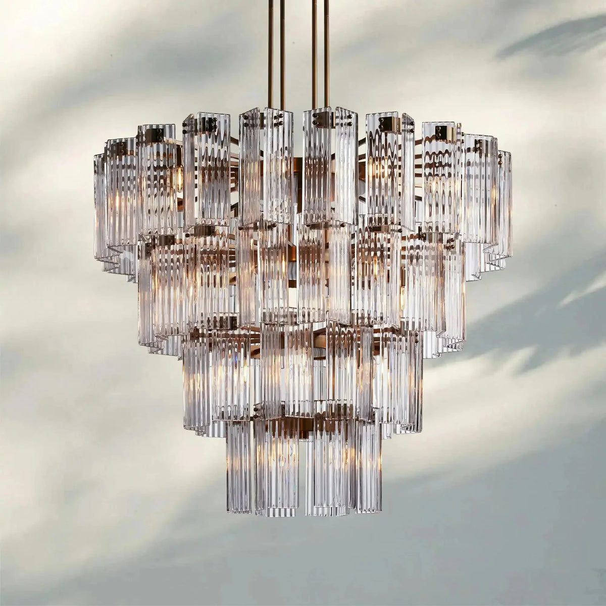 Delsie Round Chandelier 38''48''60'' - cyranlamps