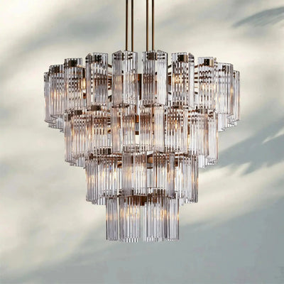 Delsie Round Chandelier 38''48''60'' - cyranlamps