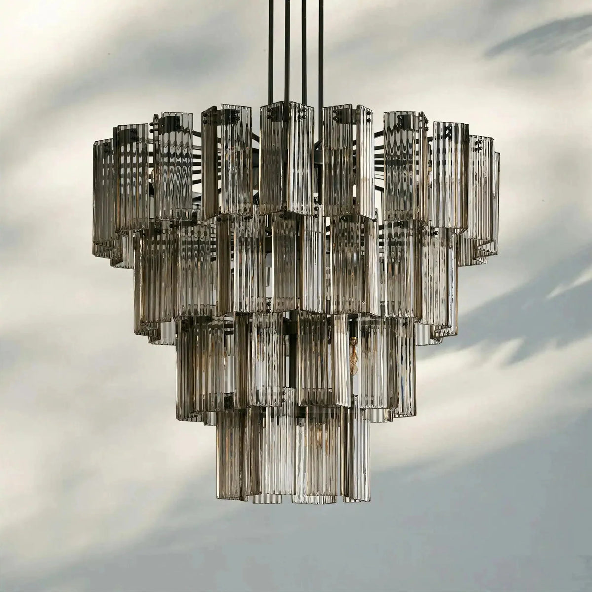Delsie Round Chandelier 38''48''60'' - cyranlamps