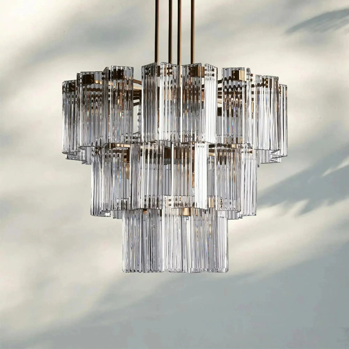 Delsie Round Chandelier 38''48''60'' - cyranlamps