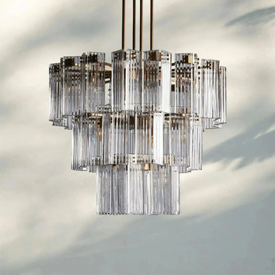 Delsie Round Chandelier 38''48''60'' - cyranlamps
