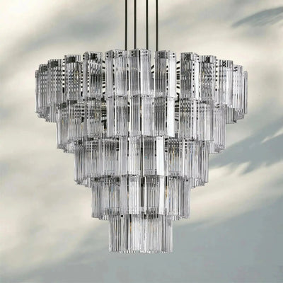 Delsie Round Chandelier 38''48''60'' - cyranlamps